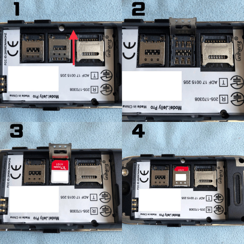 Jelly Pro SIMカードの装着