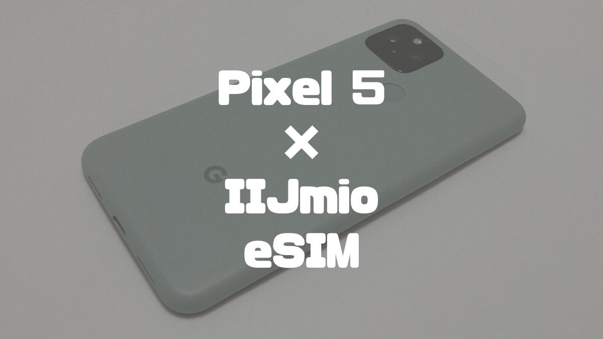 Google Pixel 5でIIJmioのeSIMを使ってみた！設定方法を解説