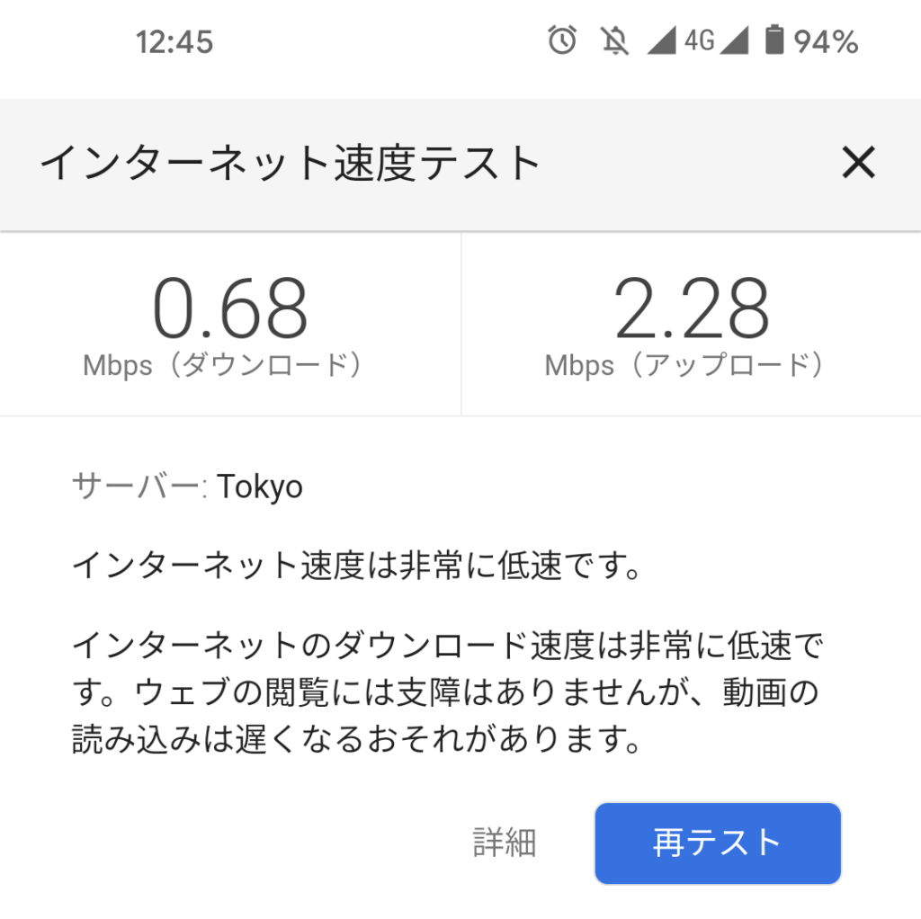 IIJmio eSIMの通信速度