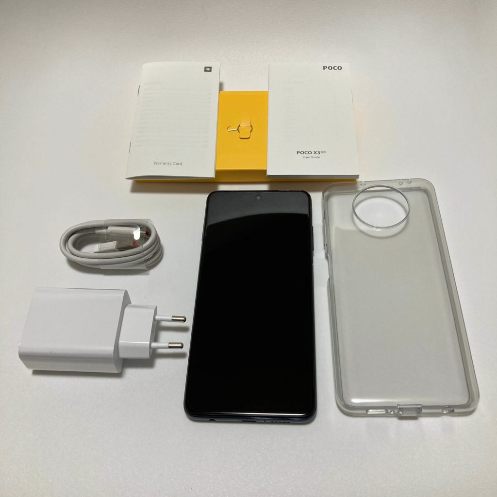 POCO X3 NFCの付属品