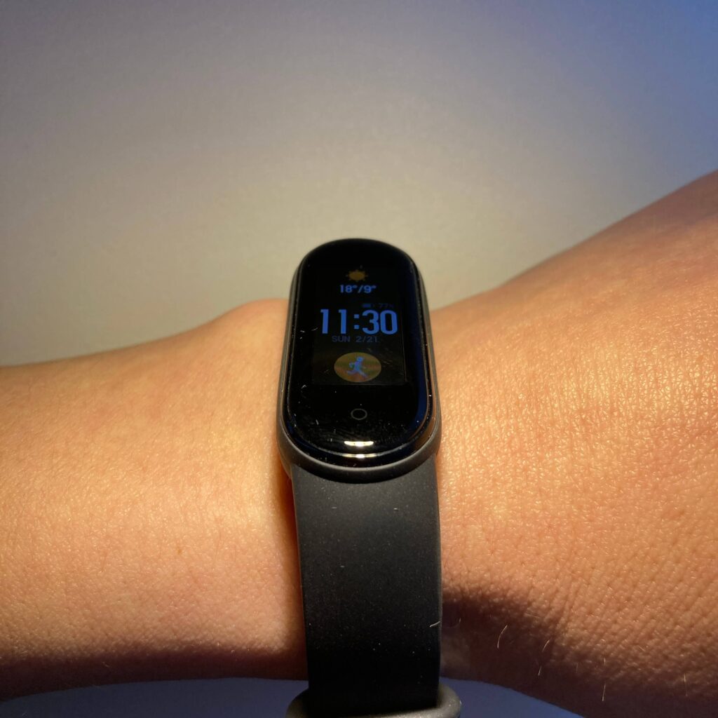 Mi Smart Band 5のディスプレイ