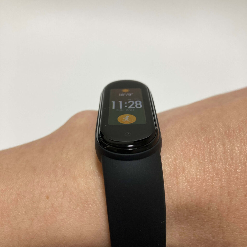 Mi Smart Band 5のディスプレイ