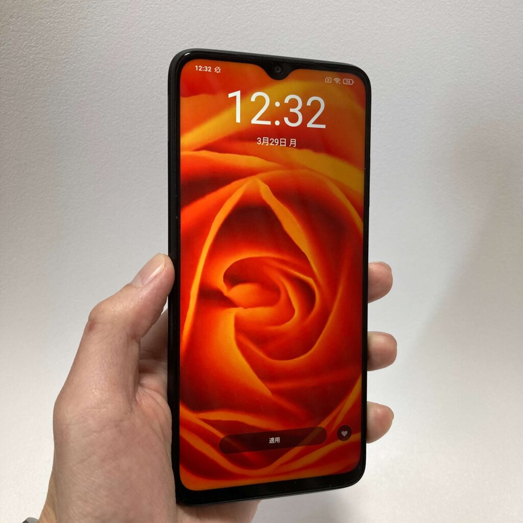 Redmi 9Tのディスプレイ