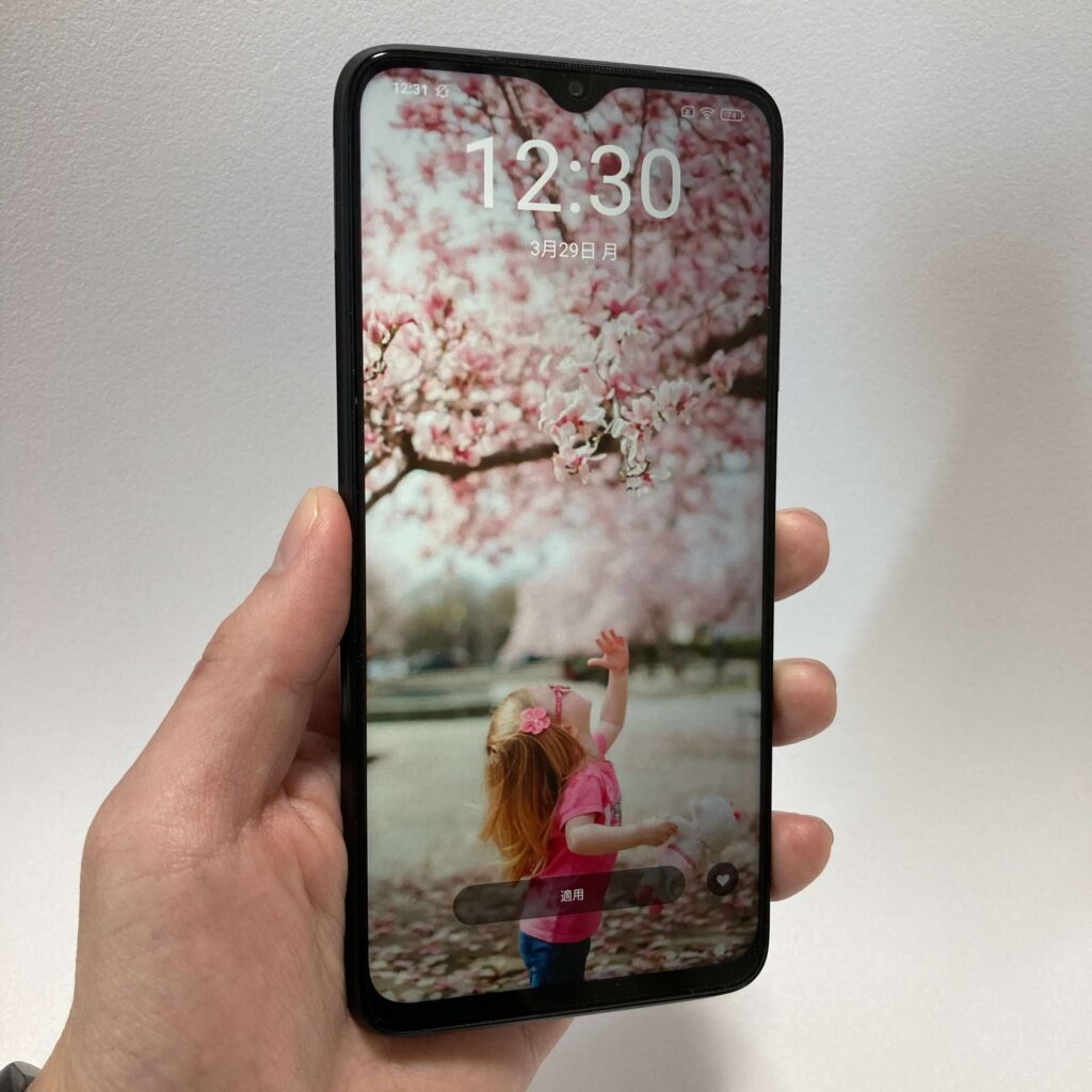 Redmi 9Tのディスプレイ