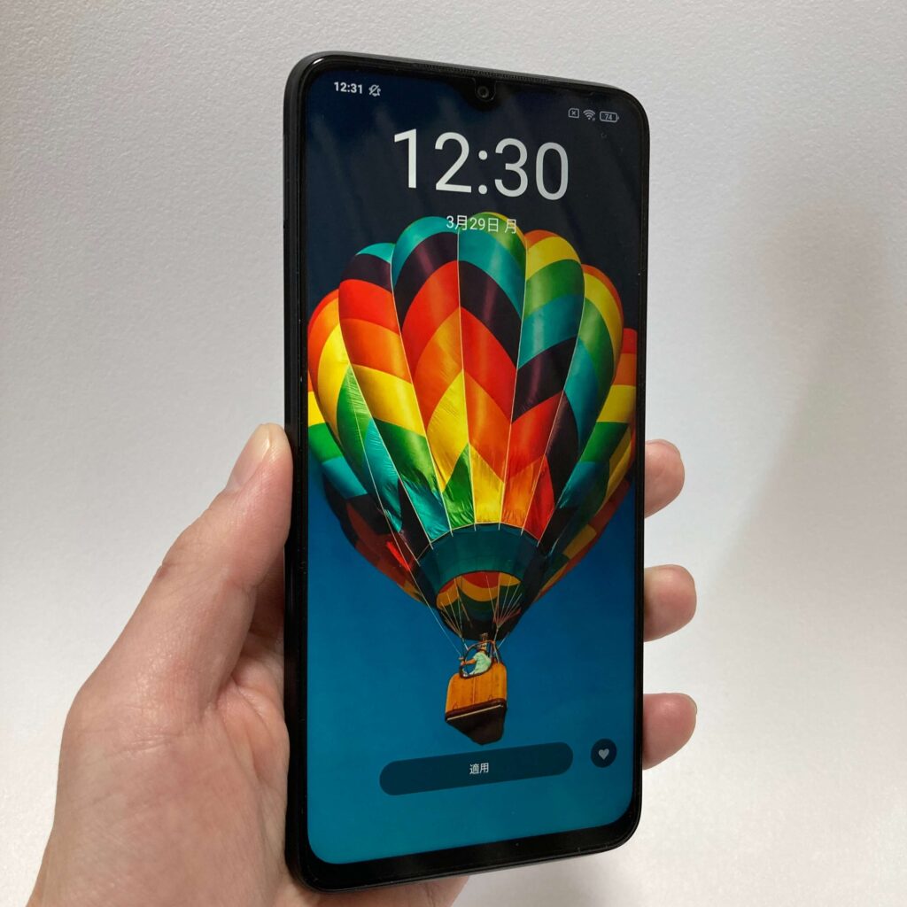 Redmi 9Tのディスプレイ