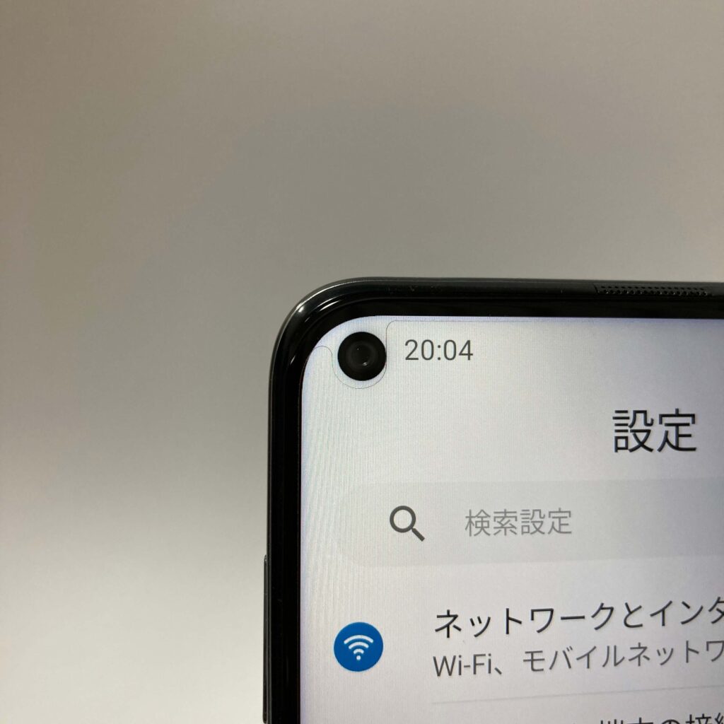 TCL 10 Liteのインカメラ