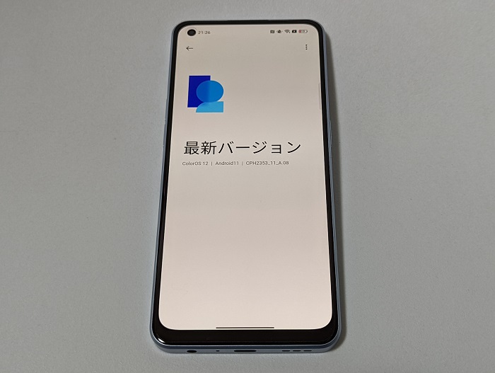 OPPO Reno7 AはColorOS 12