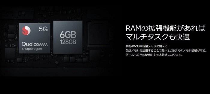 OPPO Reno7 Aのメモリ拡張機能