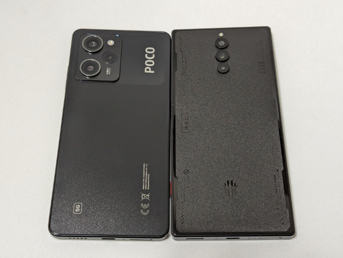 POCO X5 Pro 5GとREDMAGIC 8 Proを比較