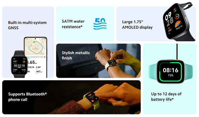 Redmi Watch 3のスペック