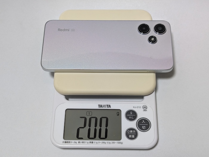 Redmi 12 5Gのサイズ感