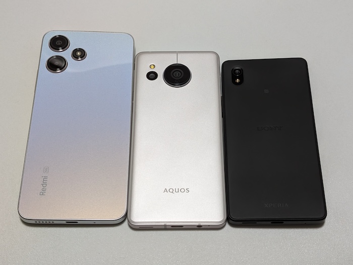 Redmi 12 5G・AQUOS sense7・Xperia Ace Ⅲの動作性能比較