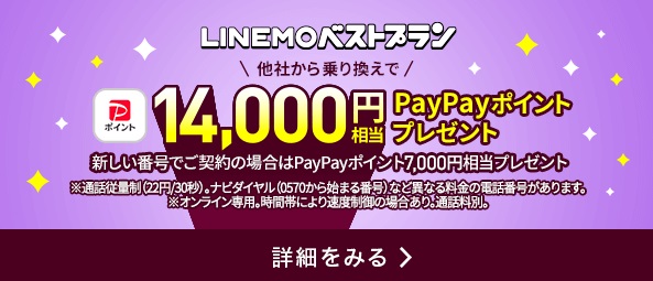 LINEMO ベストプランキャンペーン