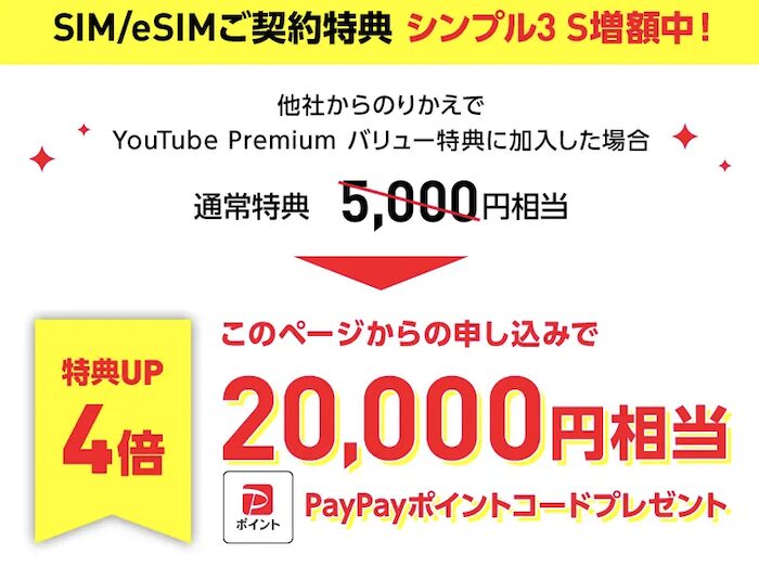 2025年11月ワイモバイルのシークレットキャンペーン