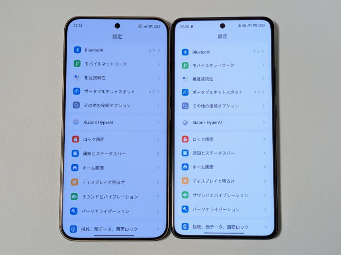 Xiaomi 15T Proの極細ベゼル
