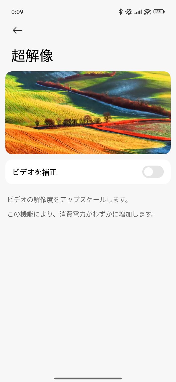 Xiaomi 15T Proのディスプレイ設定