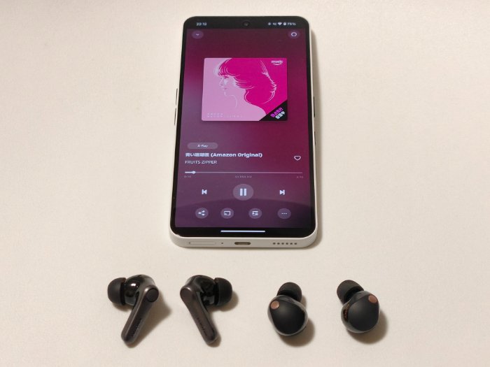 EarFun Air Pro 4+とWF-1000XM5の音質比較