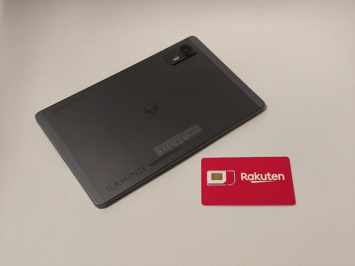 Headwolf Titan 1に楽天モバイルのSIMカードを装着