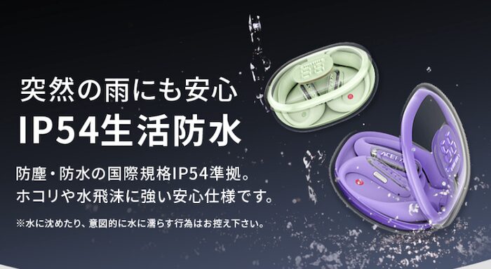 ACEFAST ACEFIT ProはIP54防塵防水