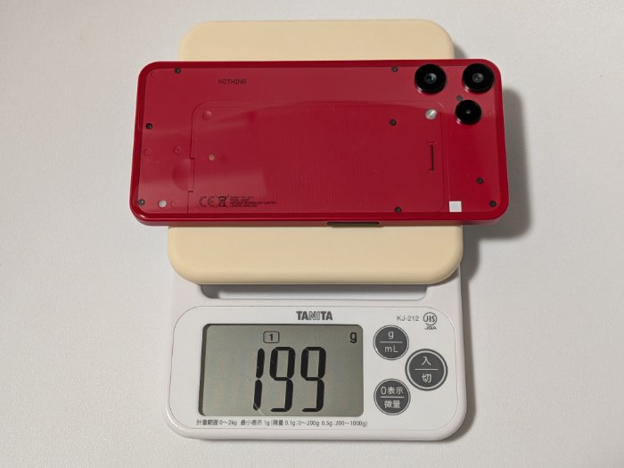 Nothing Phone (3a) Liteのサイズ