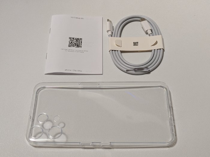 Nothing Phone (3a) Liteの付属品