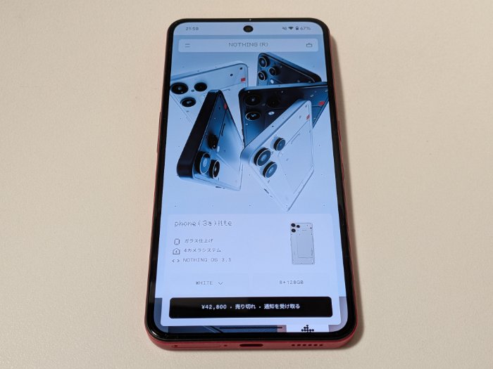 Nothing Phone (3a) Liteの基本機能・操作性能をレビュー