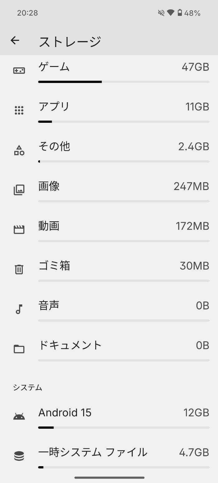 Nothing Phone (3a) Liteのストレージ容量