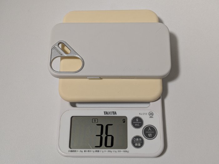 AULUMU A17 ヴィーガンレザーケースの重さ