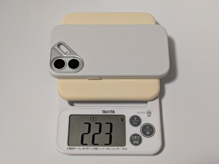 AULUMU A17 ヴィーガンレザーケースの重さ