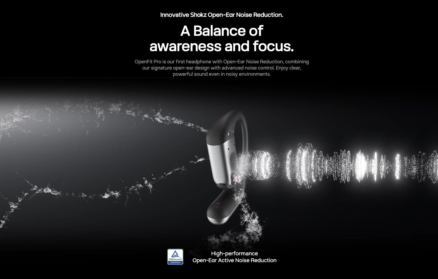 Shokz OpenFit Proのフォーカスモード