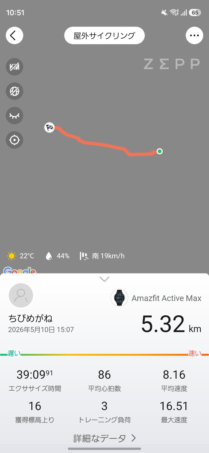 Amazfit Bip Maxのワークアウト計測
