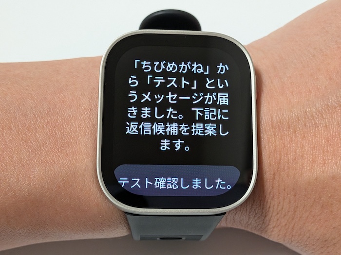 Amazfit Bip Maxのクイック返信