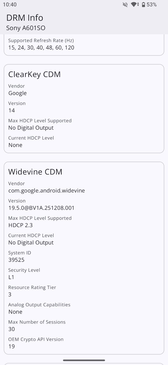 Xperia 1 VIIIはWidevine L1