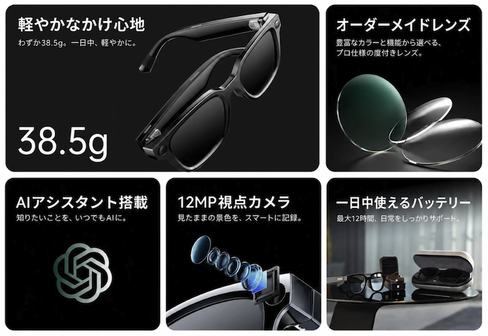 Rokid Ai Glasses Styleのスペック