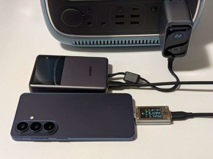 UGREEN MagFlow Proのパススルー充電